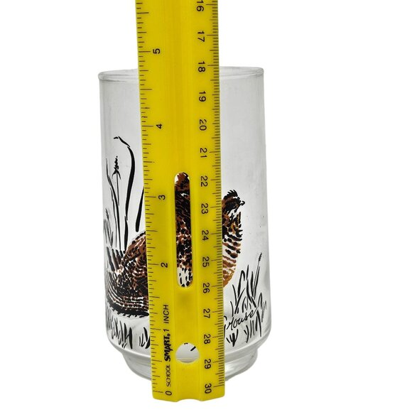 Vtg West Virginia Glass Norman R Warner Signed Glasses Pheasant Mallard Grouse - Picture 10 of 16